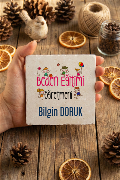Beden Eğitimi Öğretmeni Kişiye Özel Bardak Altlığı