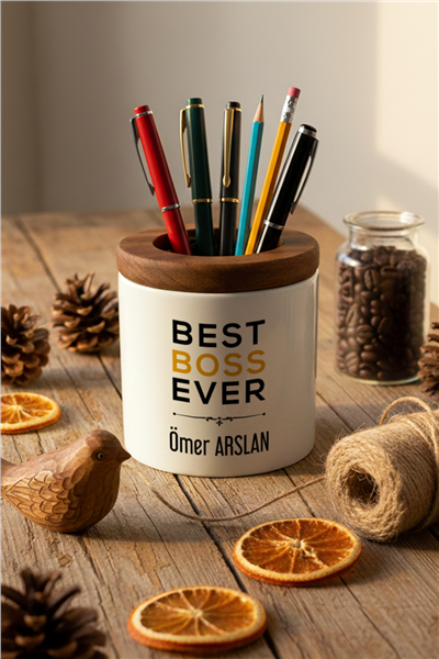 Best Boss Ever Kişiye Özel Kalemlik
