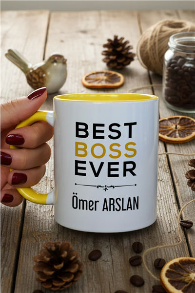 Best Boss Ever Kişiye Özel Kupa Bardak Standart