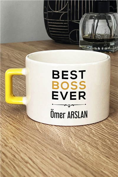 Best Boss Ever Kişiye Özel Lüks Fincan