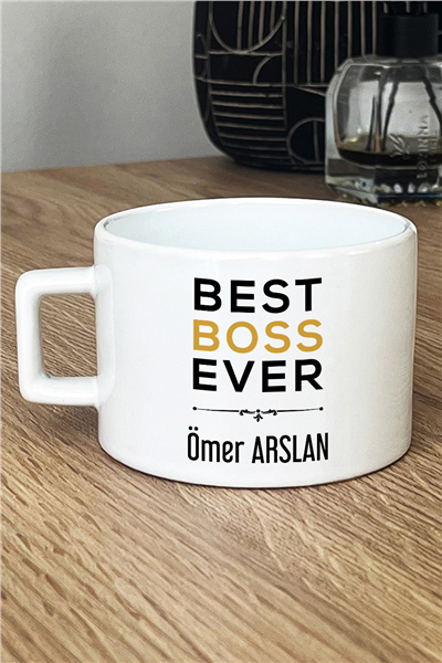 Best Boss Ever Kişiye Özel Lüks Fincan