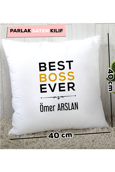 Best Boss Ever Kişiye Özel Yastık