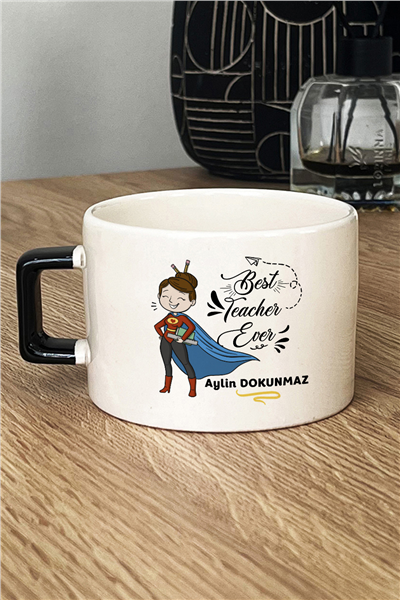 Best Teacher Ever Kişiye Özel Lüks Fincan