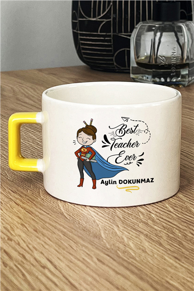 Best Teacher Ever Kişiye Özel Lüks Fincan