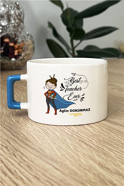 Best Teacher Ever Kişiye Özel Lüks Fincan