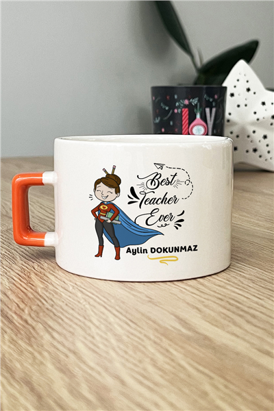 Best Teacher Ever Kişiye Özel Lüks Fincan