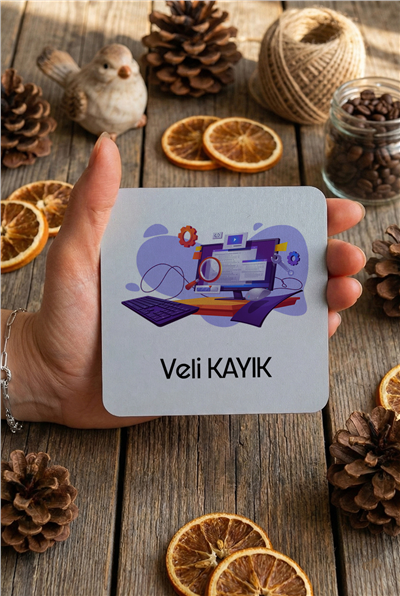 Bilgisayar Mühendisi Kişiye Özel Bardak Altlığı