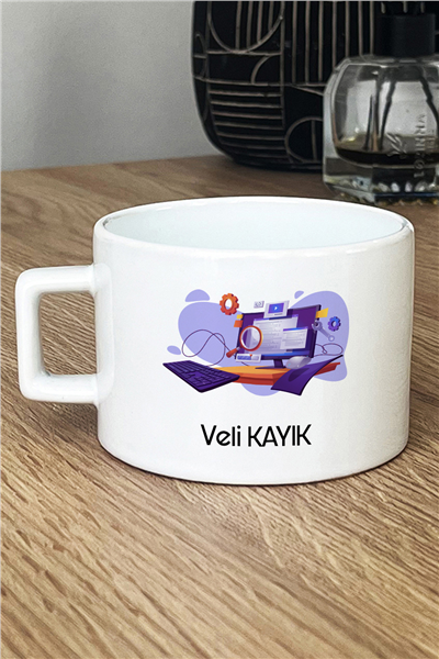 Bilgisayar Mühendisi Kişiye Özel Lüks Fincan