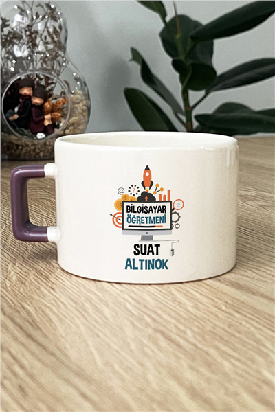 Bilgisayar Öğretmeni Kişiye Özel Lüks Fincan
