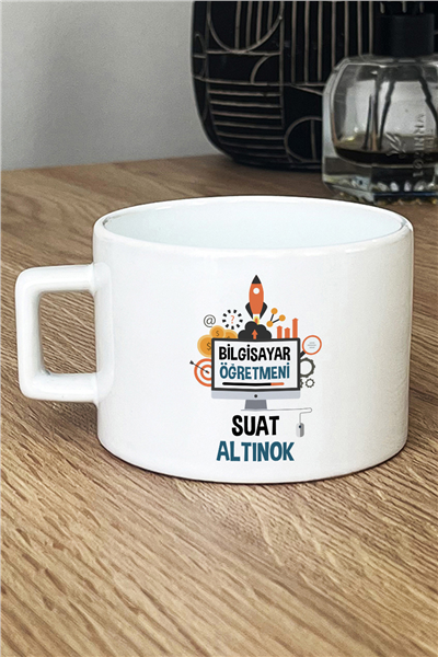 Bilgisayar Öğretmeni Kişiye Özel Lüks Fincan