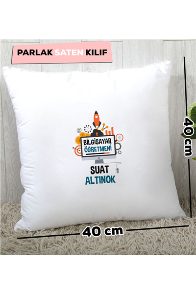 Bilgisayar Öğretmeni Kişiye Özel Yastık