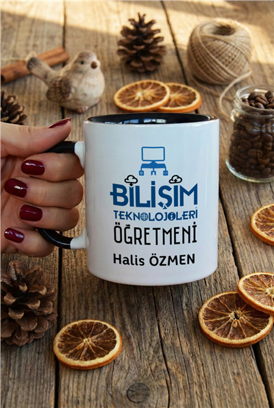 Bilişim Teknolojileri Öğretmeni Kişiye Özel Kupa Bardak Standart
