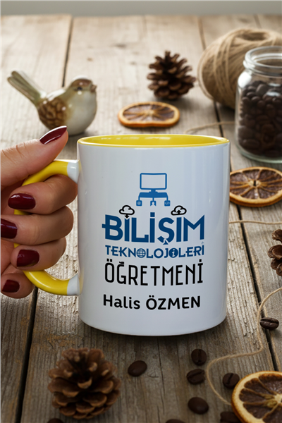 Bilişim Teknolojileri Öğretmeni Kişiye Özel Kupa Bardak Standart