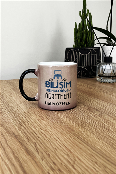 Bilişim Teknolojileri Öğretmeni Kişiye Özel Kupa Bardak Standart