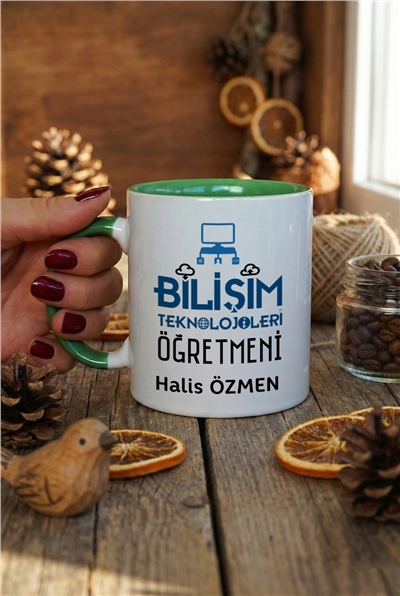Bilişim Teknolojileri Öğretmeni Kişiye Özel Kupa Bardak Standart