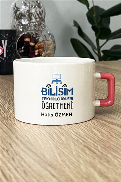 Bilişim Teknolojileri Öğretmeni Kişiye Özel Lüks Fincan