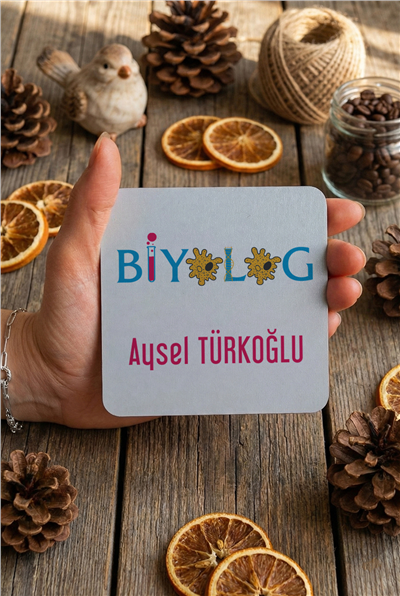 Biyolog Kişiye Özel Bardak Altlığı