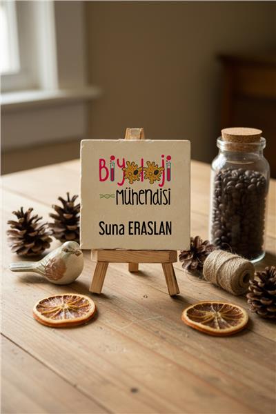 Biyoloji Mühendisi Kişiye Özel Dekoratif Taş İsimlik