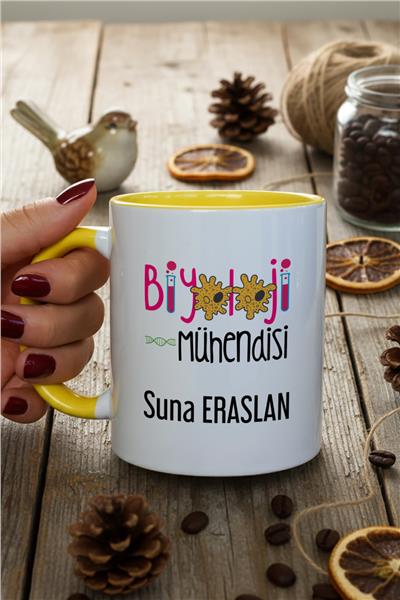 Biyoloji Mühendisi Kişiye Özel Kupa Bardak Standart