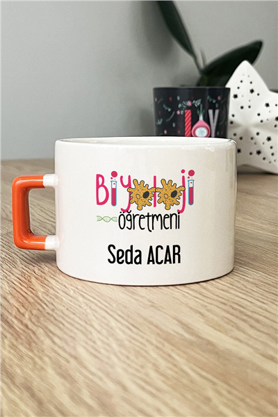 Biyoloji Öğretmeni Kişiye Özel Lüks Fincan