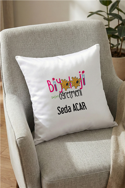 Biyoloji Öğretmeni Kişiye Özel Yastık