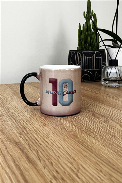 Bordo Mavi Taraftar Kişiye Özel Kupa Bardak Standart