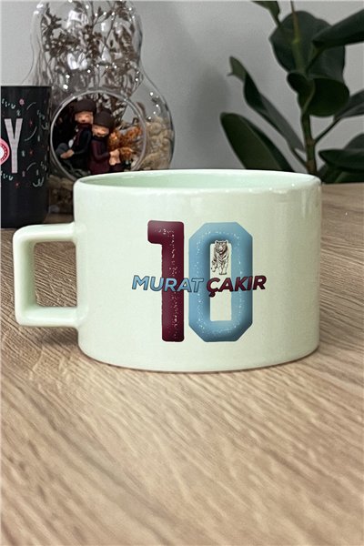 Bordo Mavi Taraftar Kişiye Özel Lüks Pastel Fincan