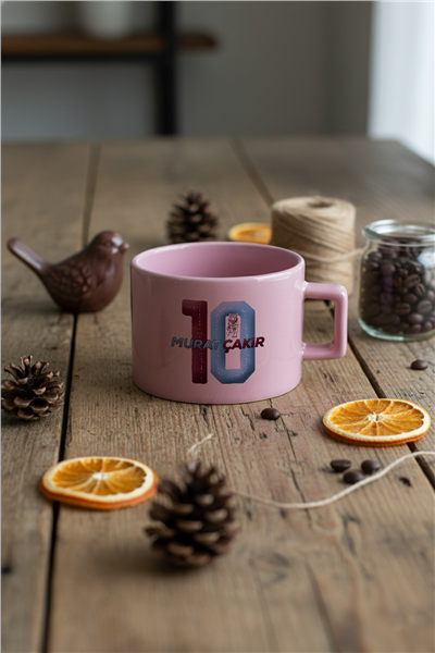 Bordo Mavi Taraftar Kişiye Özel Lüks Pastel Fincan
