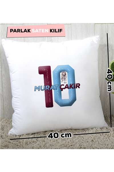 Bordo Mavi Taraftar Kişiye Özel Yastık