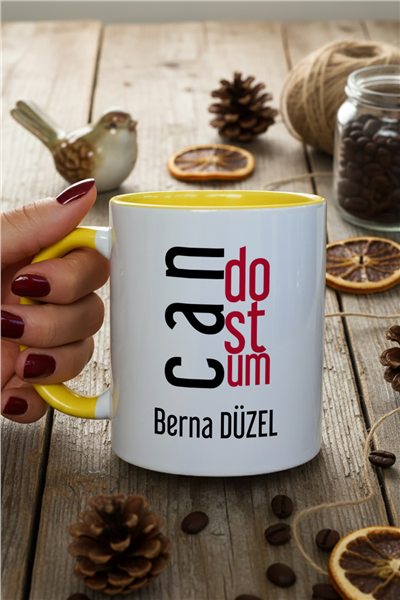 Can Dostum Kişiye Özel Kupa Bardak Standart