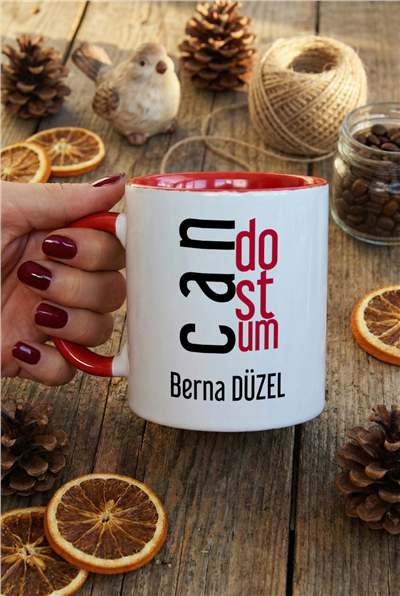 Can Dostum Kişiye Özel Kupa Bardak Standart