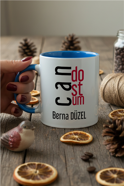 Can Dostum Kişiye Özel Kupa Bardak Standart