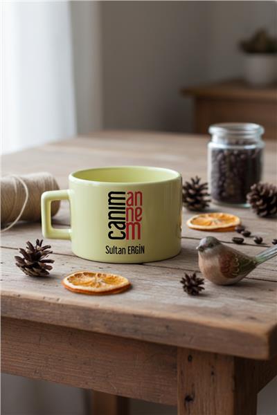Canım Annem Kişiye Özel Lüks Pastel Fincan