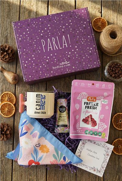 Canım Babam Hediye Kutusu - Kişiye Özel T Kupa, Pols, Fular, El Kremi