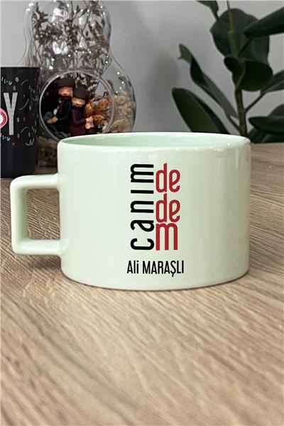 Canım Dedem Kişiye Özel Lüks Pastel Fincan