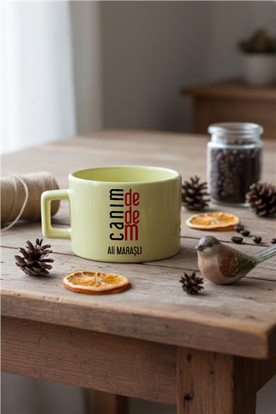 Canım Dedem Kişiye Özel Lüks Pastel Fincan