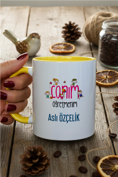 Canım Öğretmenim Kişiye Özel Kupa Bardak Standart