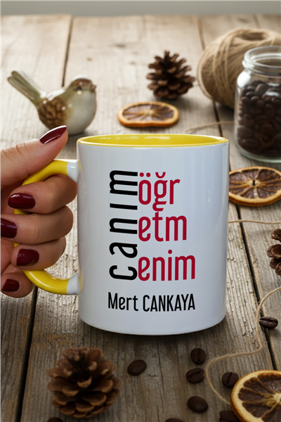 Canım Öğretmenim Kişiye Özel Kupa Bardak Standart