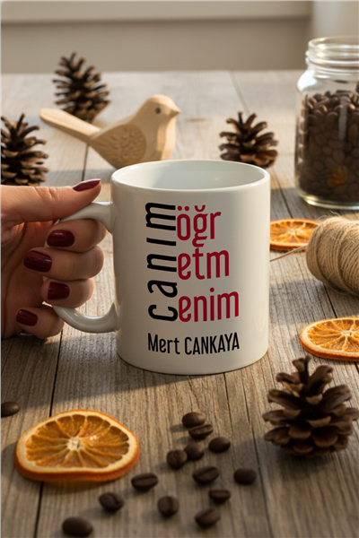 Canım Öğretmenim Kişiye Özel Kupa Bardak Standart