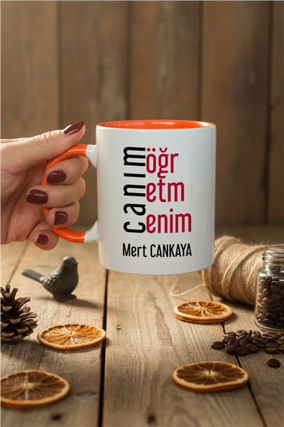 Canım Öğretmenim Kişiye Özel Kupa Bardak Standart