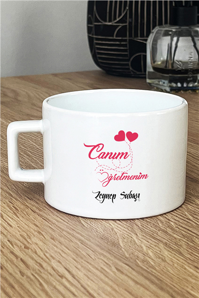 Canım Öğretmenim Kişiye Özel Lüks Fincan