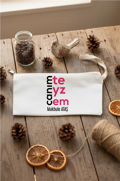 Canım Teyzem Hediye Kutusu - Anı Defteri, Fotoğraf 10 Adet, Bez Kalemlik, Baston Şeker, Onefis Sade Çikolata Parçalı Cookie 4 adet