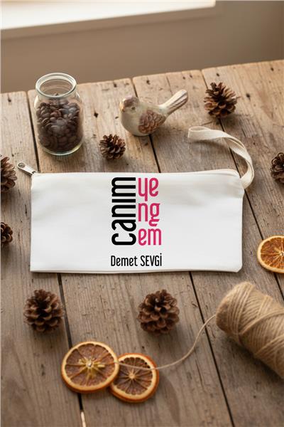 Canım Yengem Hediye Kutusu - Anı Defteri, Fotoğraf 10 Adet, Bez Kalemlik, Baston Şeker, Onefis Sade Çikolata Parçalı Cookie 4 adet