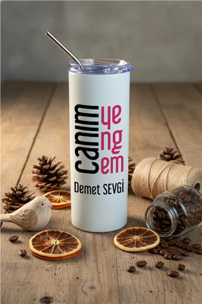 Canım Yengem Kişiye Özel Pipetli Çelik Termos
