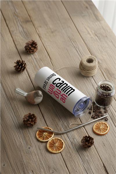 Canım Yengem Kişiye Özel Pipetli Çelik Termos