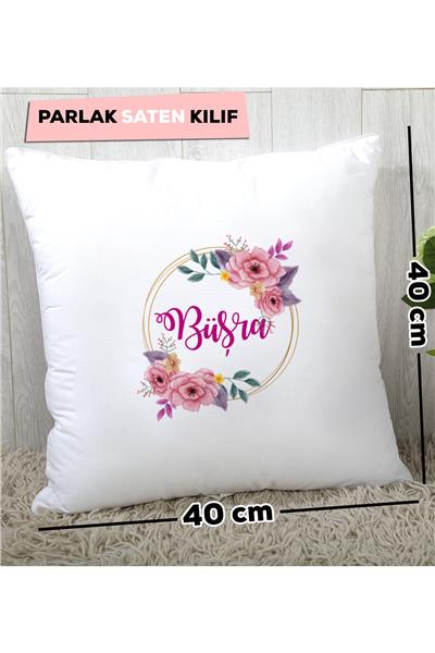 Çiçek ve İsim Kişiye Özel Yastık