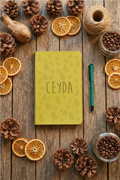 Çilek Desenli Kişiye Özel Defter ve Kalem