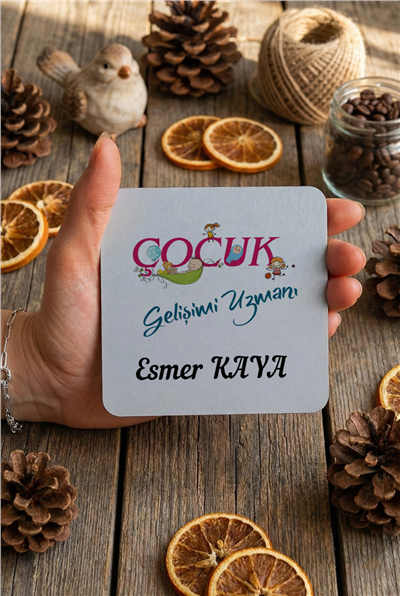 Çocuk Gelişimi Uzmanı Kişiye Özel Bardak Altlığı