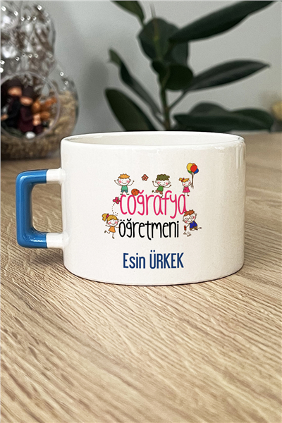 Coğrafya Öğretmeni Kişiye Özel Lüks Fincan