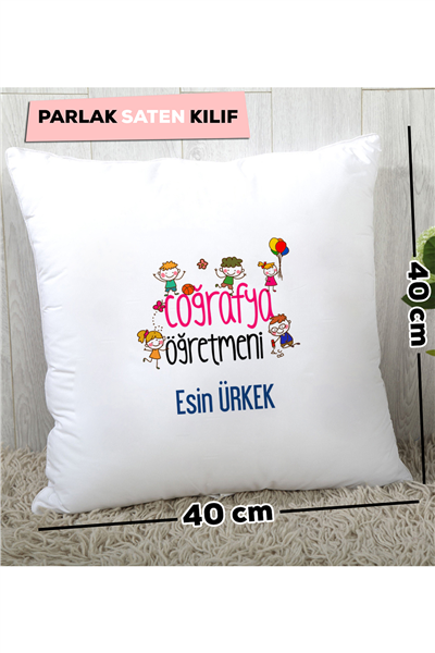 Coğrafya Öğretmeni Kişiye Özel Yastık